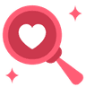 Icon search heart