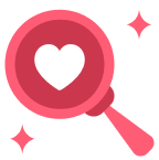 Icon search heart